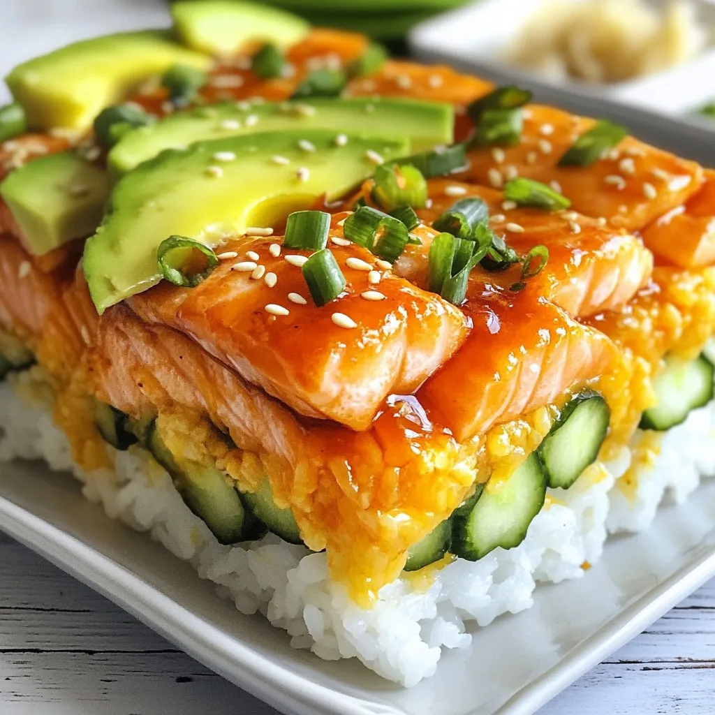Spicy Salmon Sushi Bake Flavorful and Easy Recipe