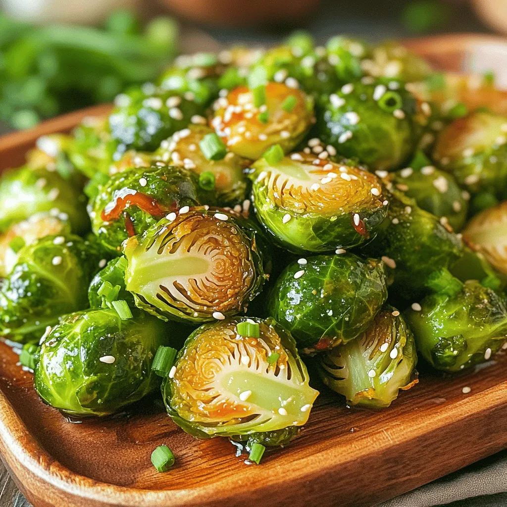 Honey Sriracha Brussels Sprouts Savory and Tangy Snack