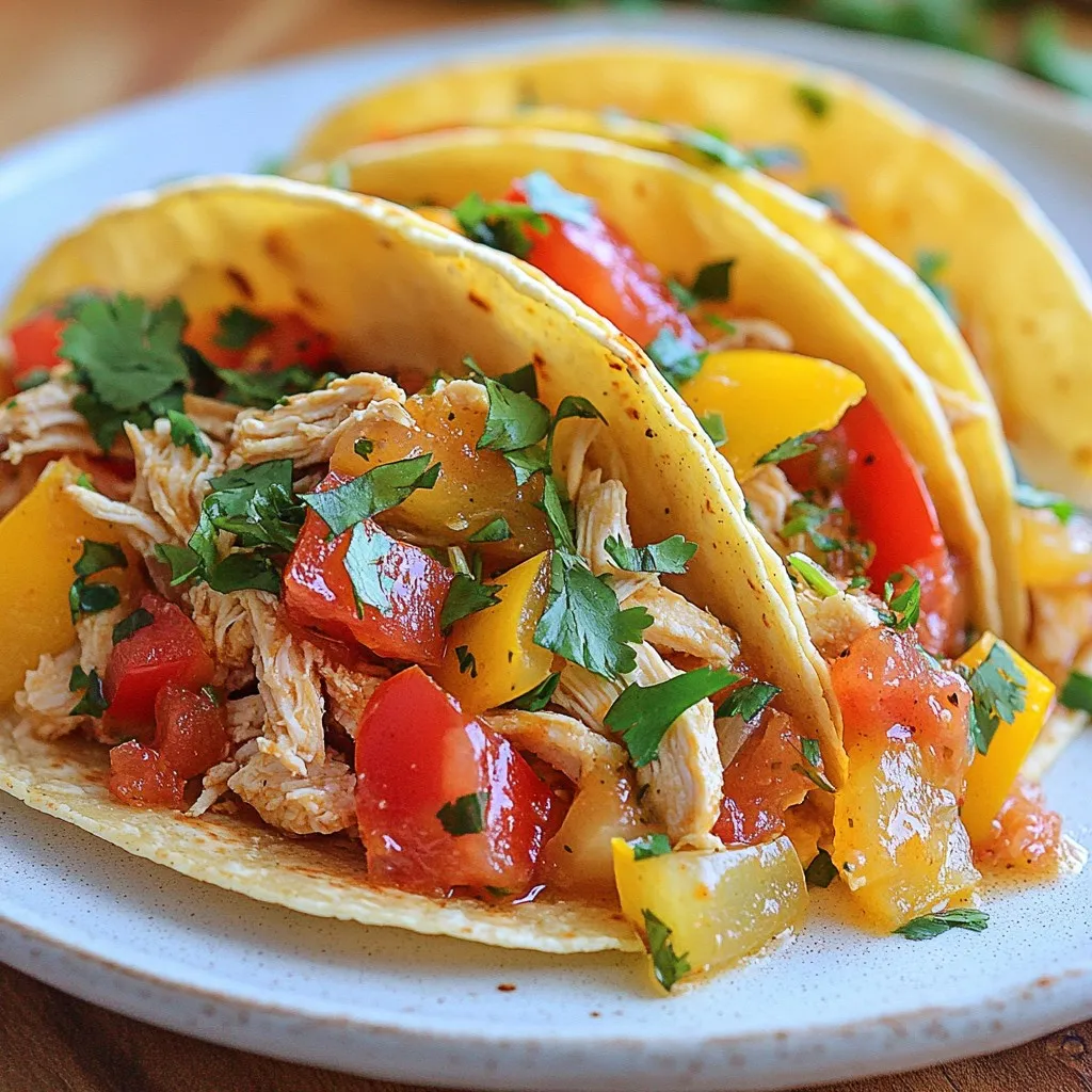Crockpot Chicken Tacos Flavorful Easy Dinner Recipe