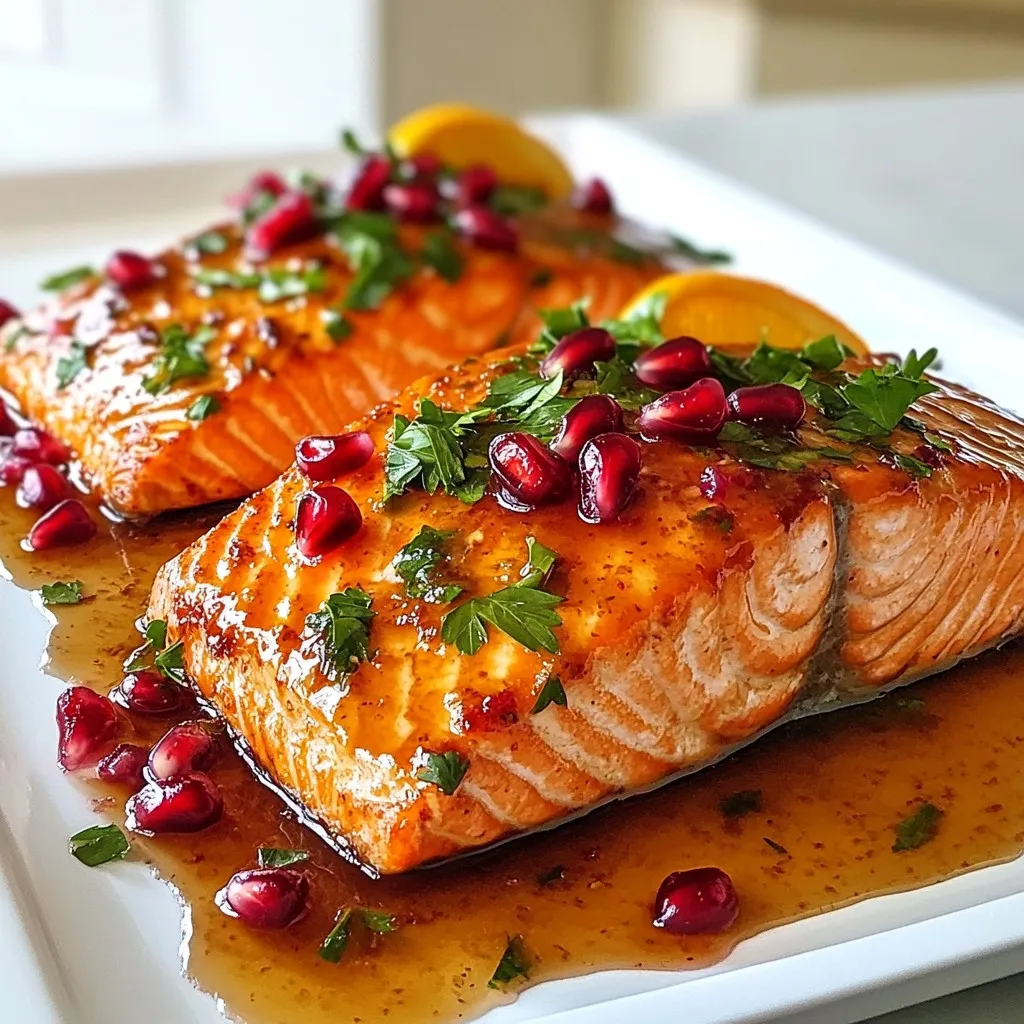 Pomegranate Orange Salmon Flavorful and Healthy Dish