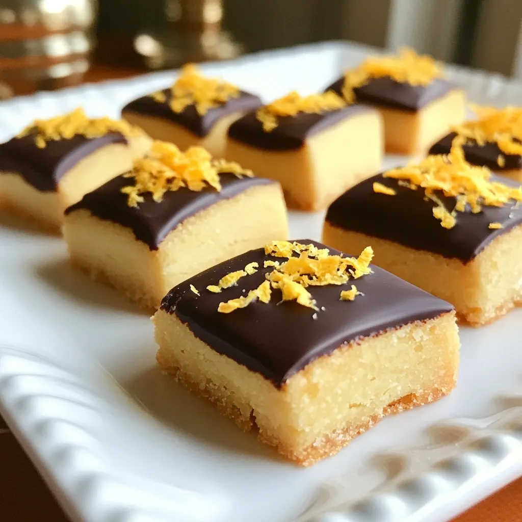 Chocolate Dipped Orange Shortbread Delightful Treat