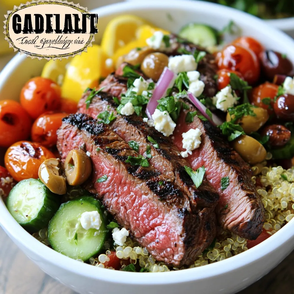 Savory Mediterranean Steak Bowls Easy and Flavorful