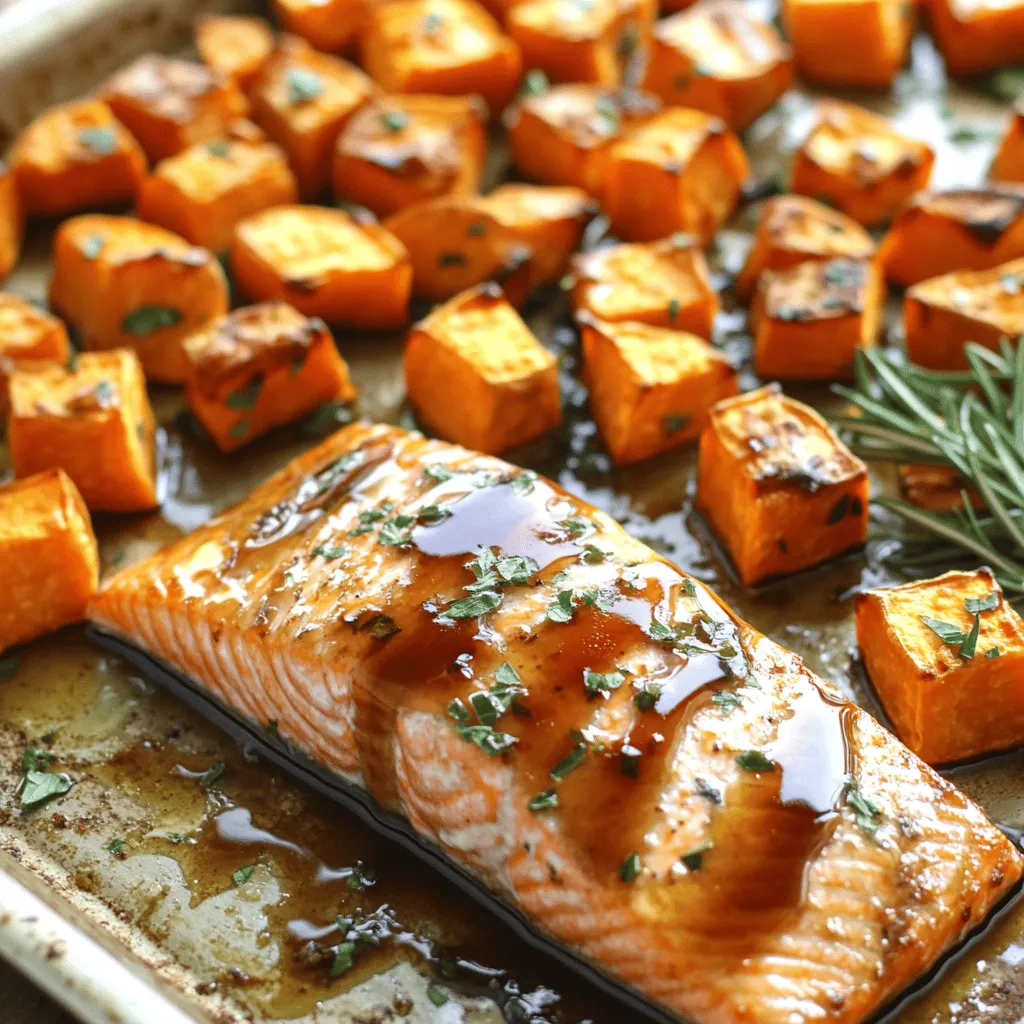 Maple Glazed Salmon &#038; Sweet Potato Sheet Pan Delight