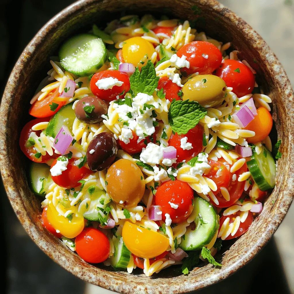 Mediterranean Orzo Salad Fresh and Flavorful Recipe