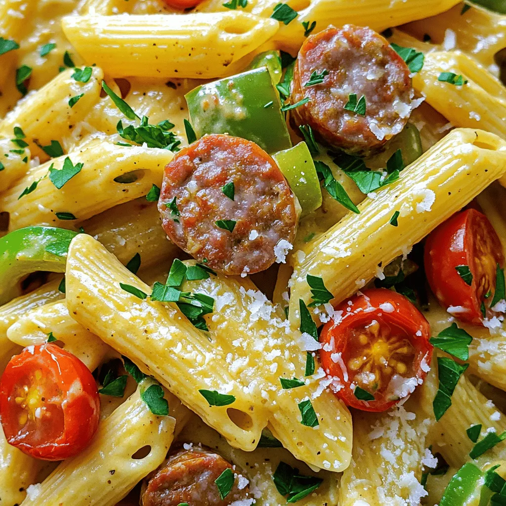 Creamy Cajun Sausage Pasta Flavorful and Filling Dish