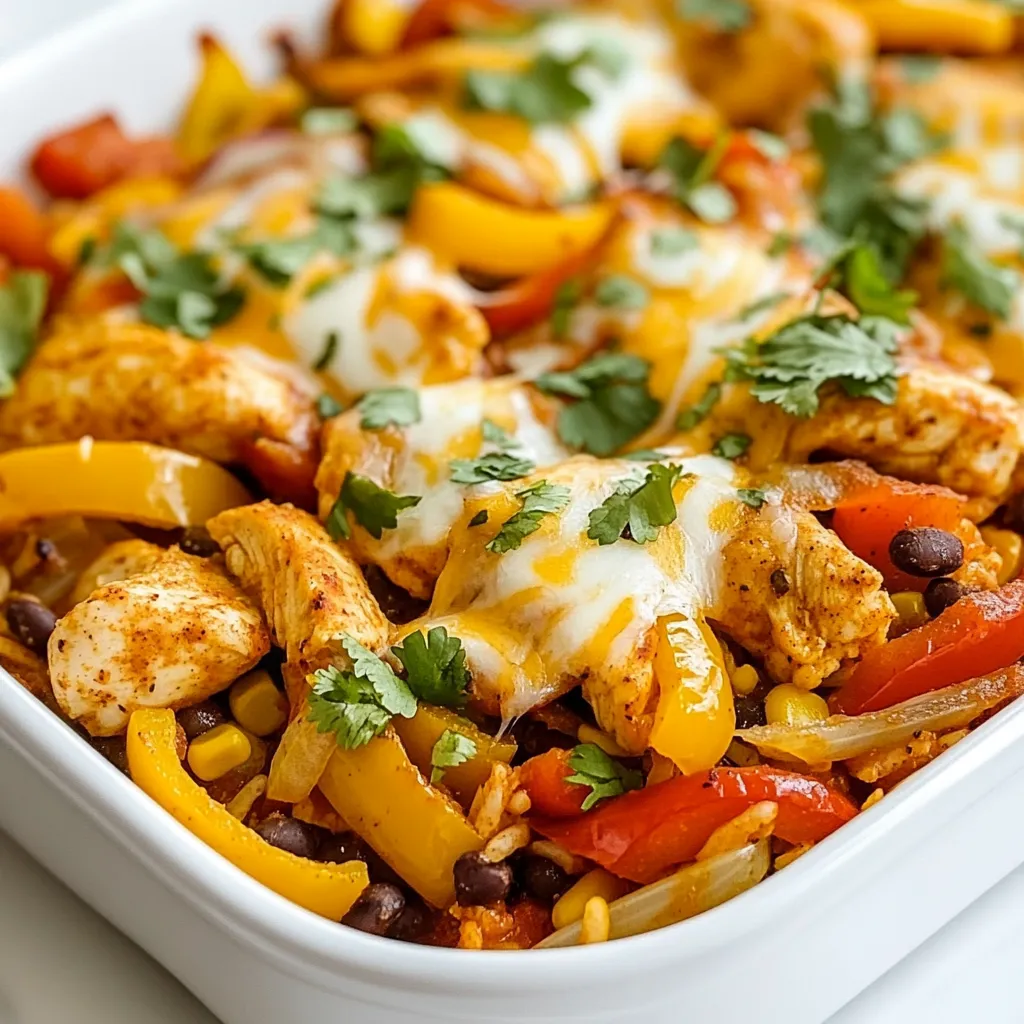 Chicken Fajita Casserole Tasty and Easy Dish