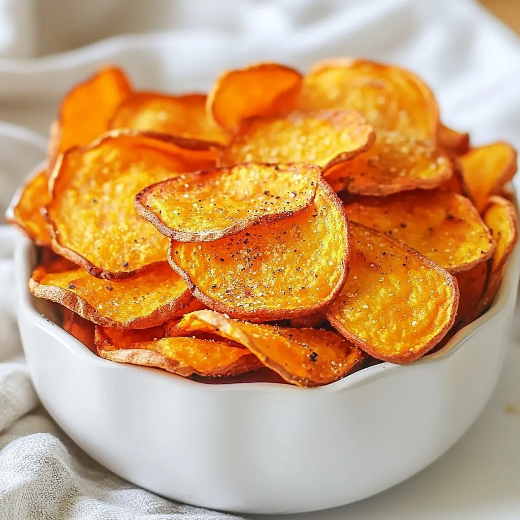 Air Fryer Sweet Potato Chips Crispy and Flavorful Snack