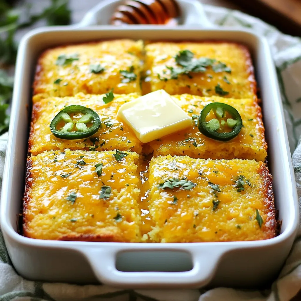 Jalapeño Cheddar Cornbread Tasty and Simple Recipe