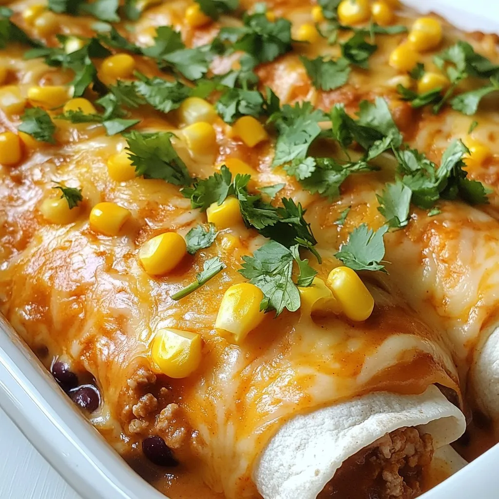 Turkey Black Bean Enchiladas Flavorful Dinner Idea