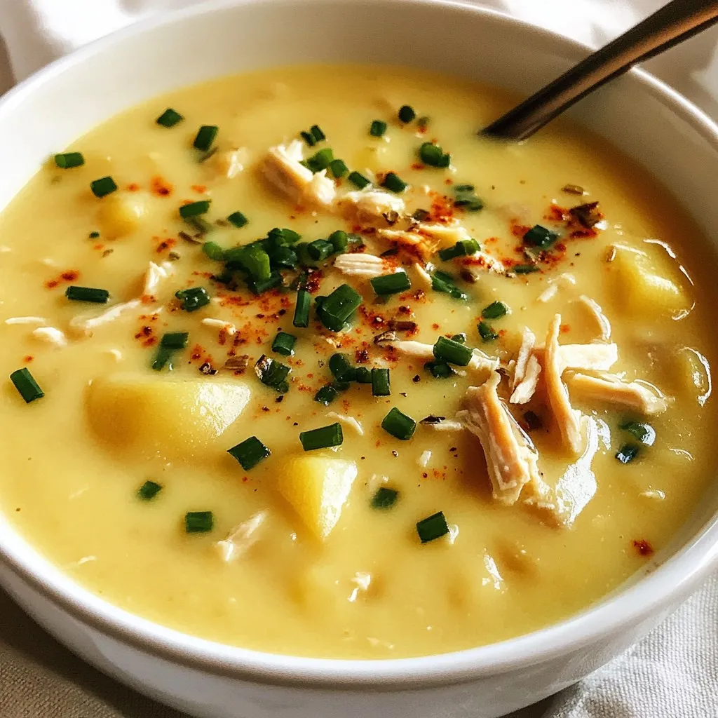 High Protein Creamy Potato Soup Simple and Tasty