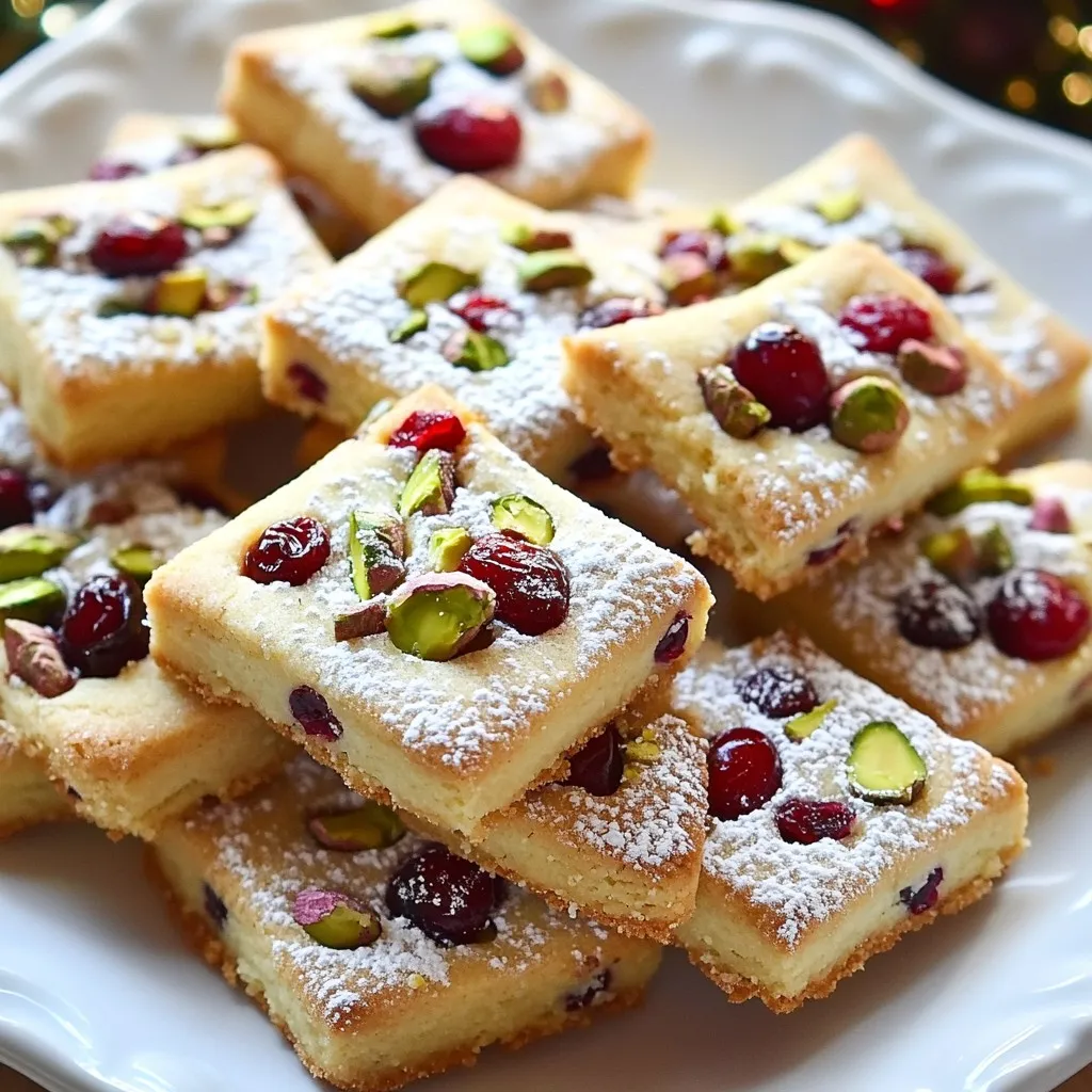 Cranberry Pistachio Shortbread Cookies Delight Recipe