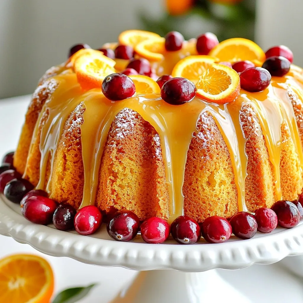 Cranberry Orange Bundt Cake Delightful and Simple Treat