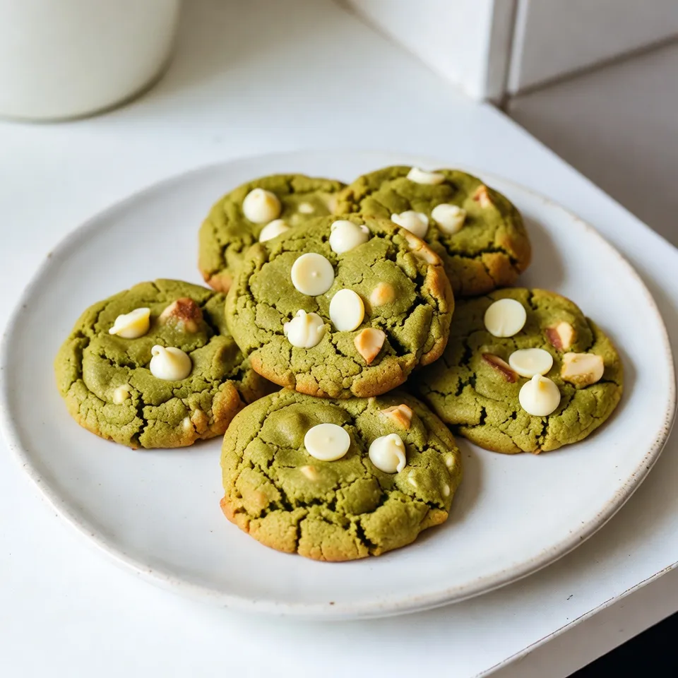 Matcha White Chocolate Cookies Delightful and Simple