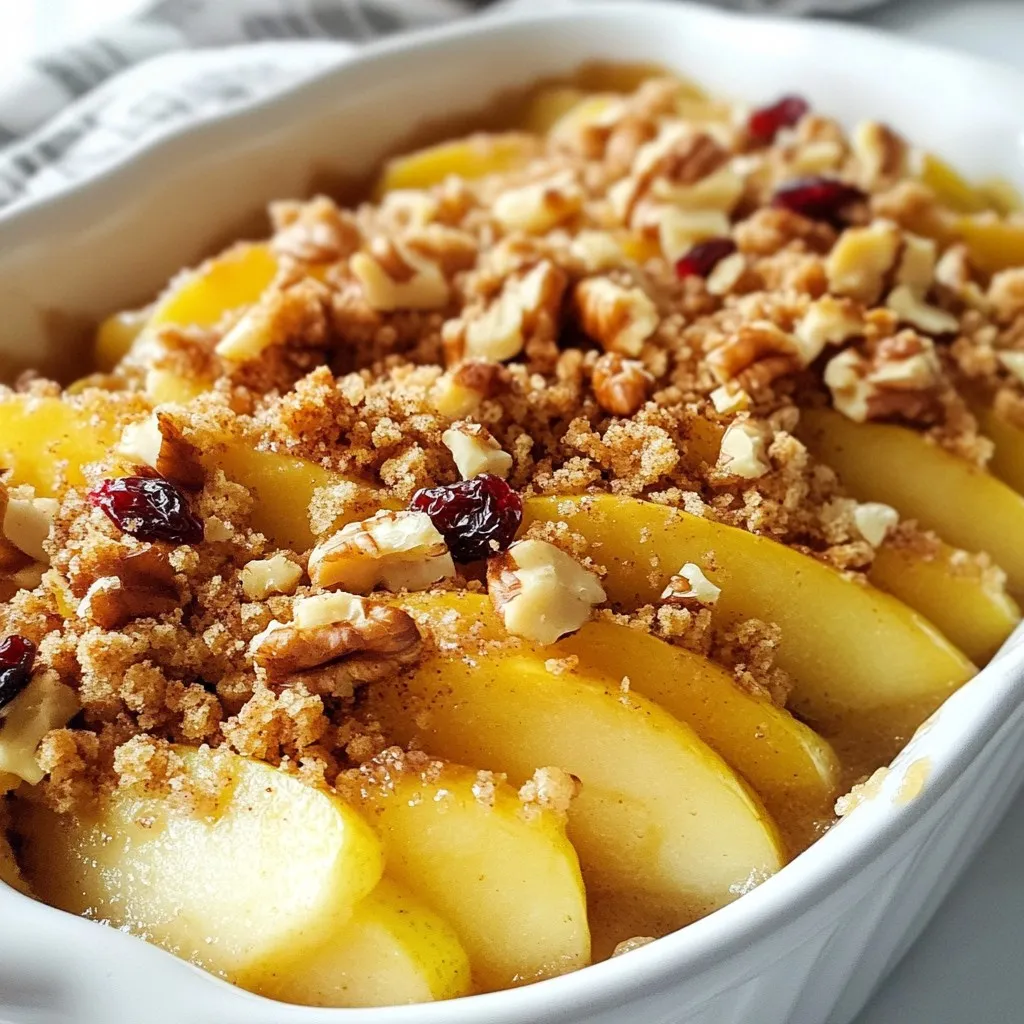 Healthy Breakfast Apple Crumble Delicious and Simple