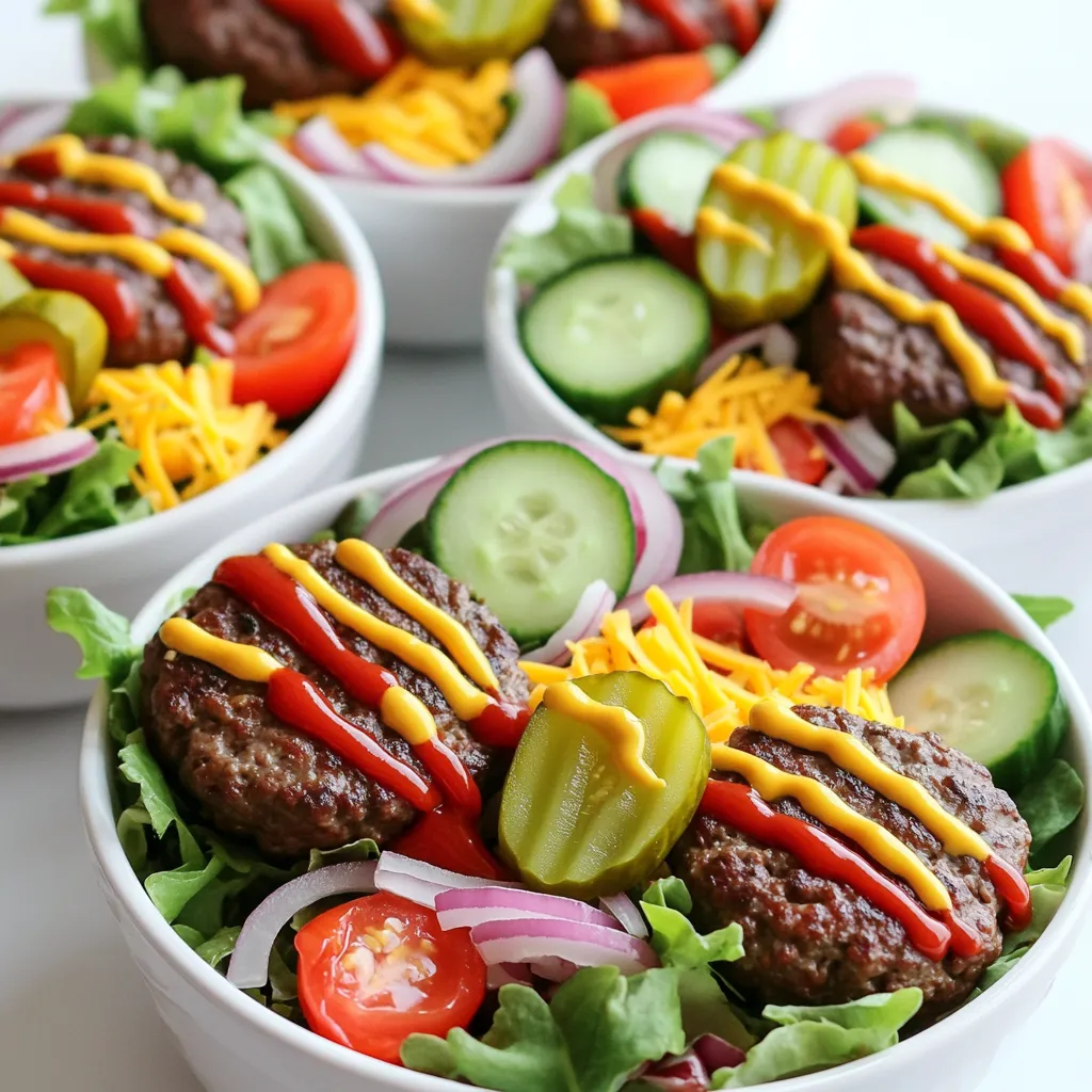 Burger Bowls Flavorful and Easy Meal Idea