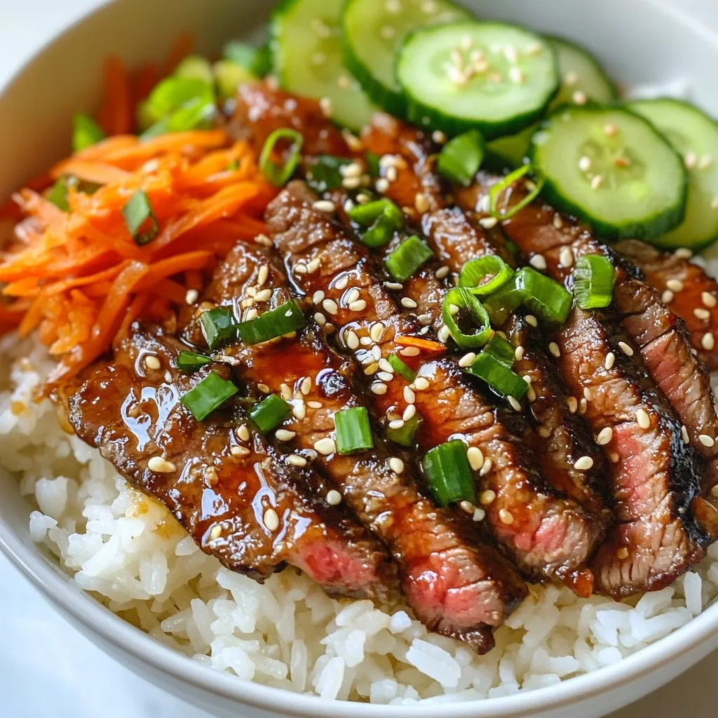 Korean BBQ Steak Bowls Flavorful and Satisfying Meal