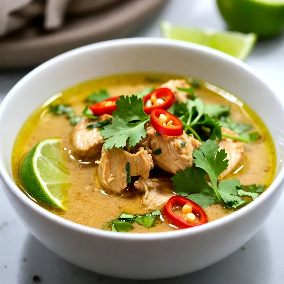 Coconut Lime Chicken Soup Flavorful and Comforting Dish