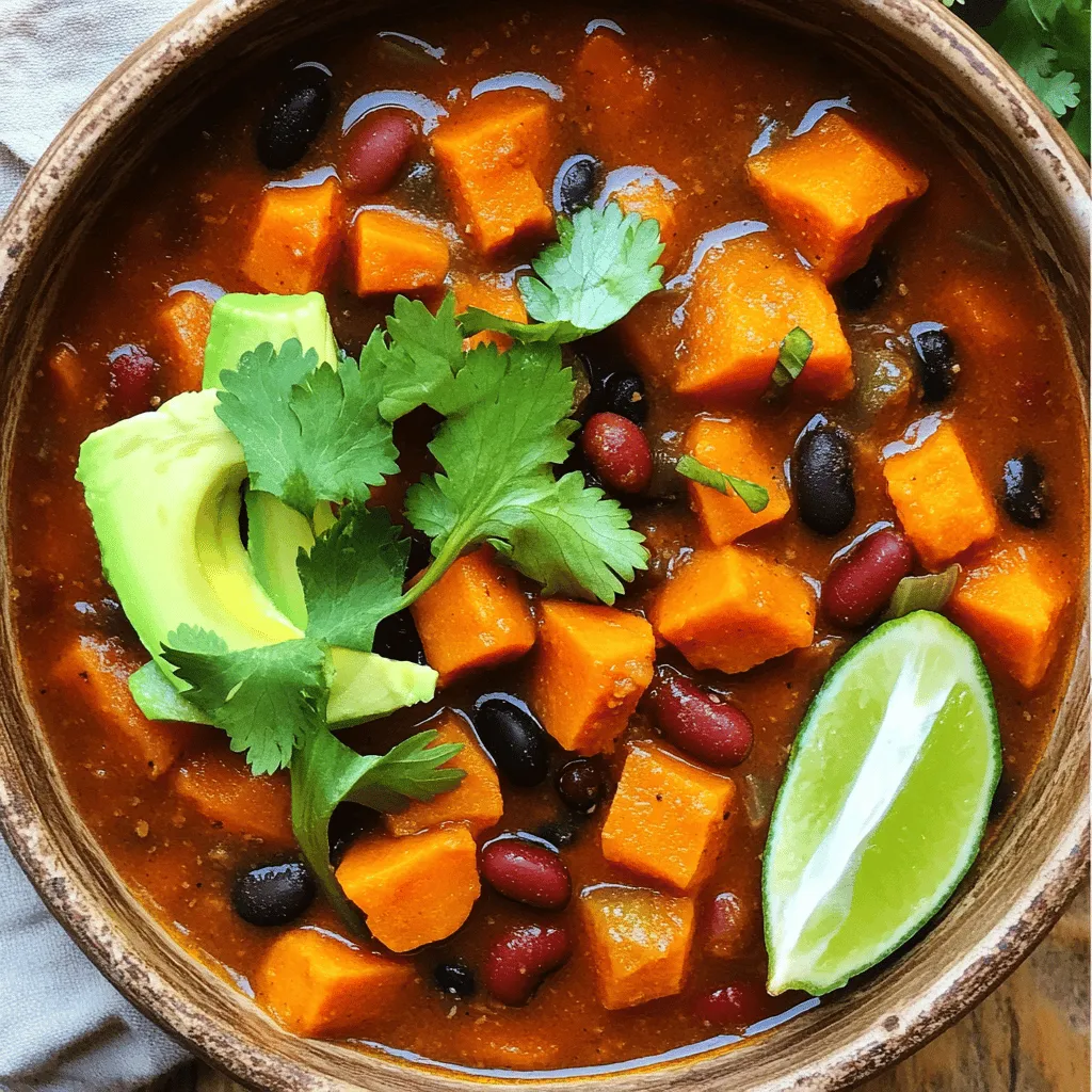 Vegan Sweet Potato Chili Hearty and Flavorful Dish