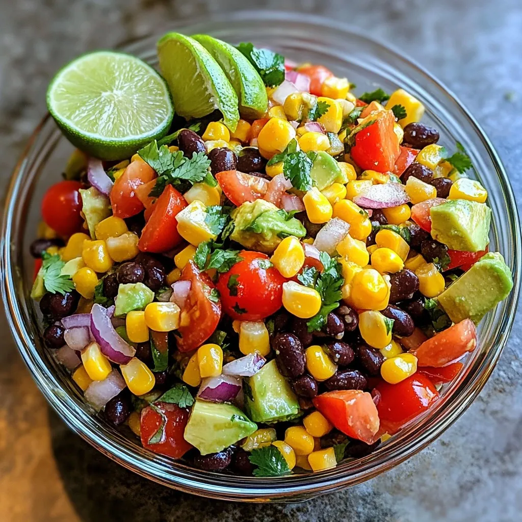 Fiesta Black Bean Corn Salad Fresh and Flavorful Dish