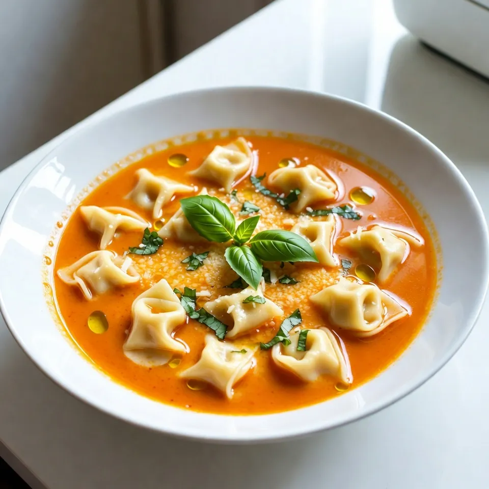 Creamy Tomato Basil Tortellini Soup Simple Delight