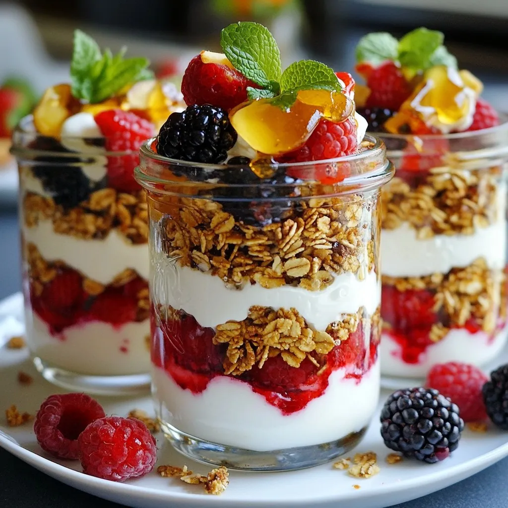 Greek Yogurt Parfait Jars Delicious and Nutritious Treat