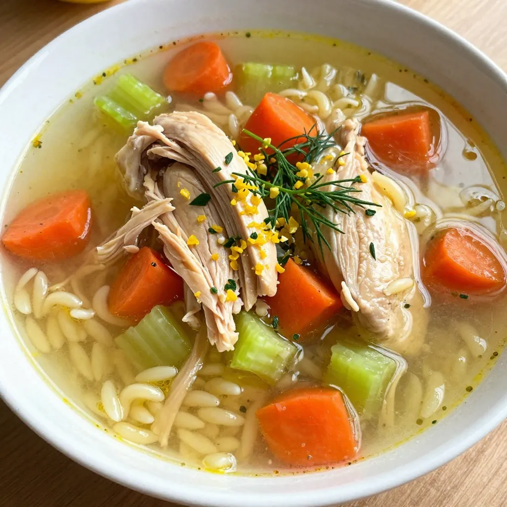 Greek Lemon Chicken Soup Flavorful and Fresh Dish