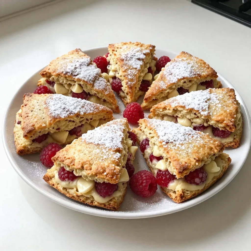 Raspberry White Chocolate Scones Delightful and Easy