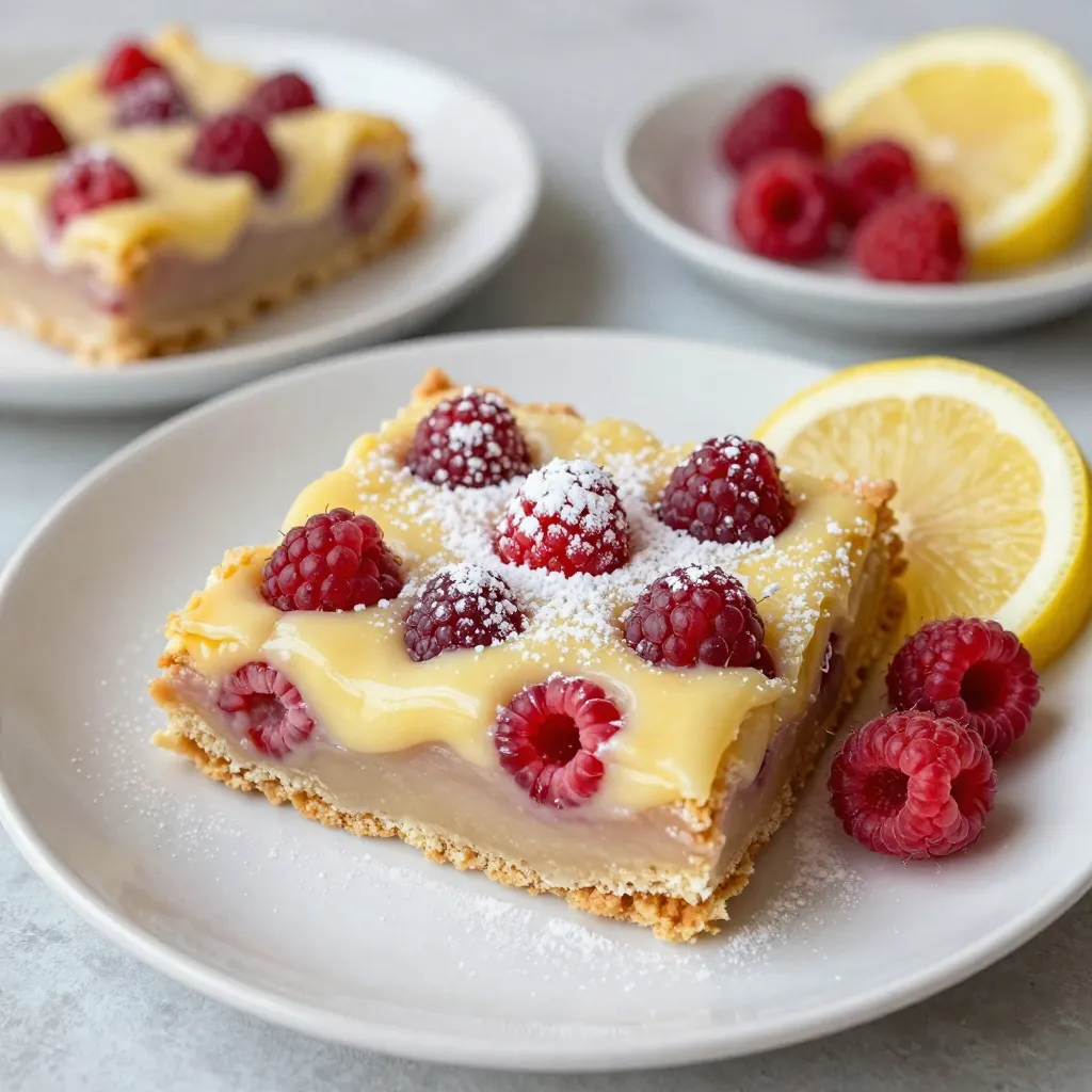 Raspberry Lemonade Bars Delightful Summer Treat