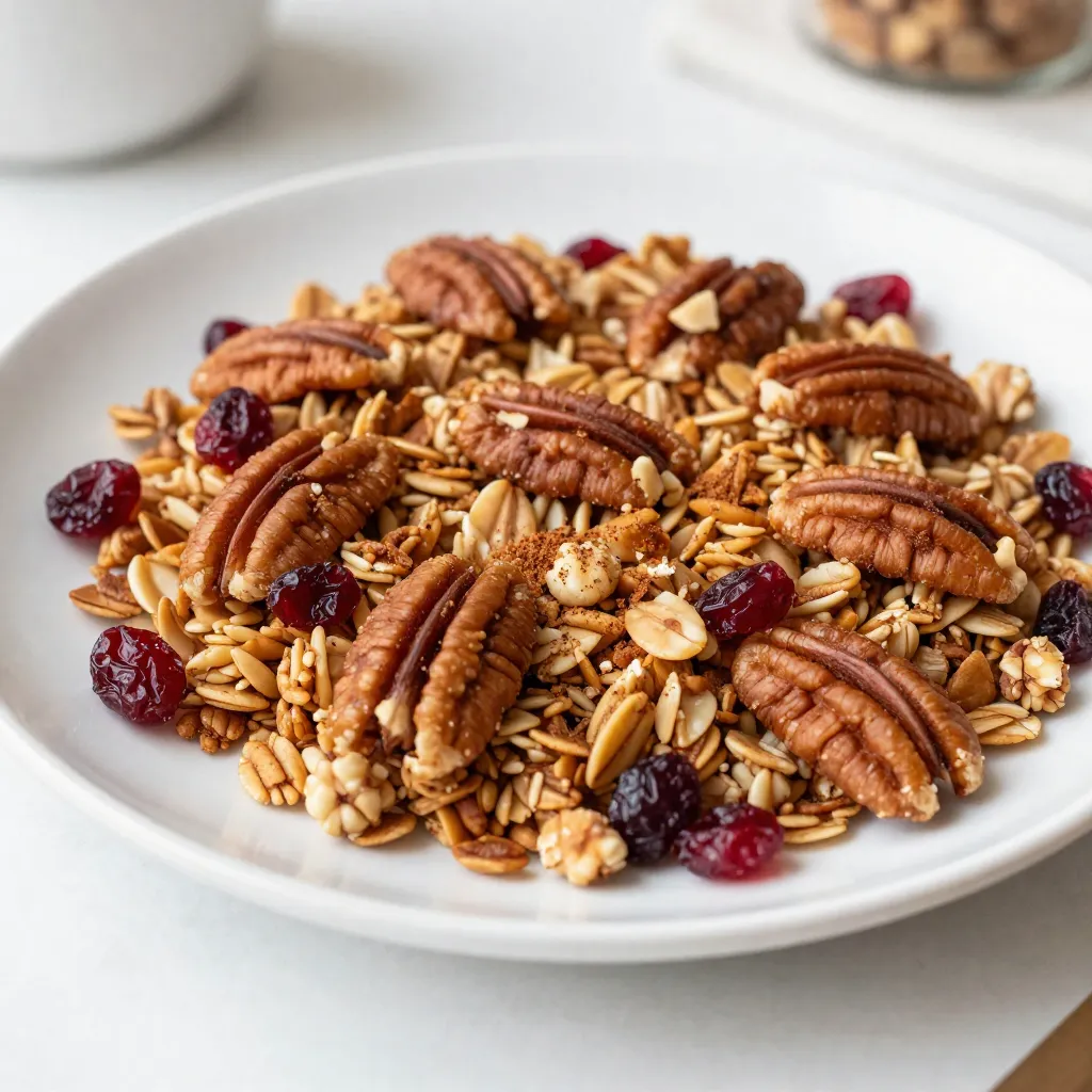 Maple Pecan Granola Tasty and Healthy Snack Idea