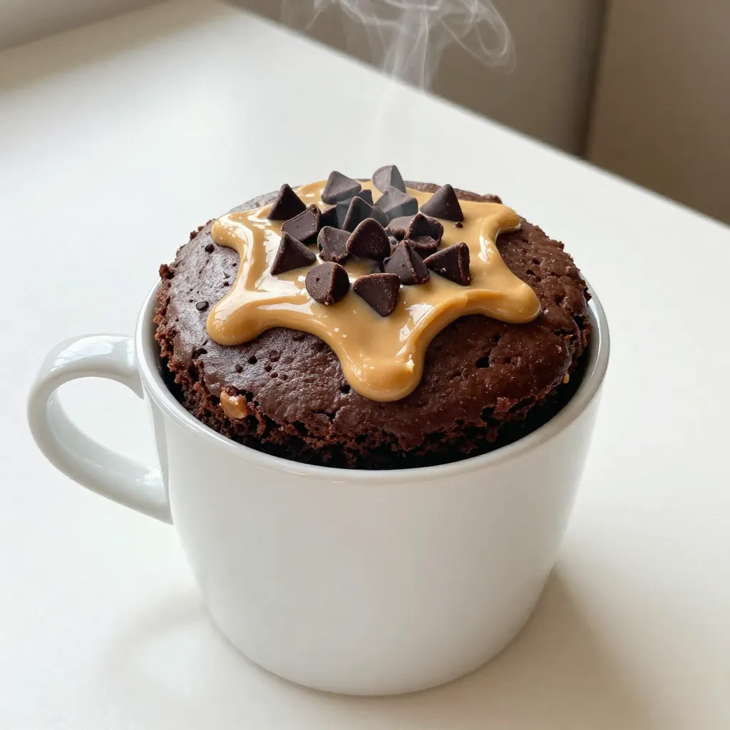 Chocolate Peanut Butter Mug Cake Quick and Easy Delight