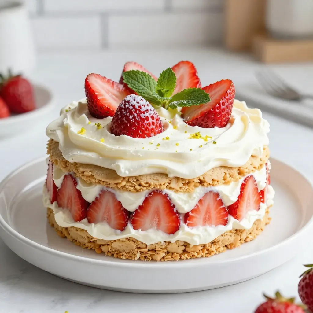 Strawberry Shortcake Icebox Cake Delightful Dessert