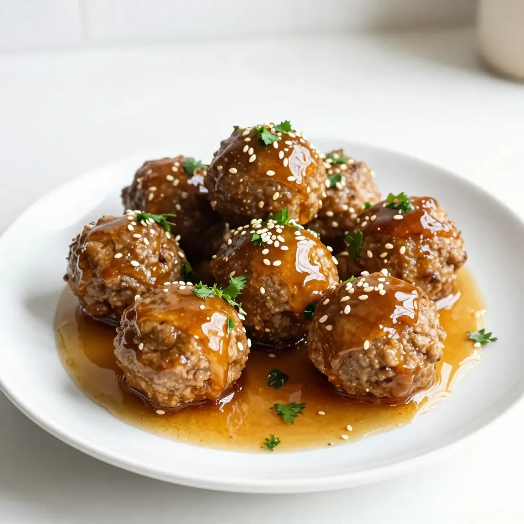 Honey Garlic Meatballs Savory and Simple Recipe