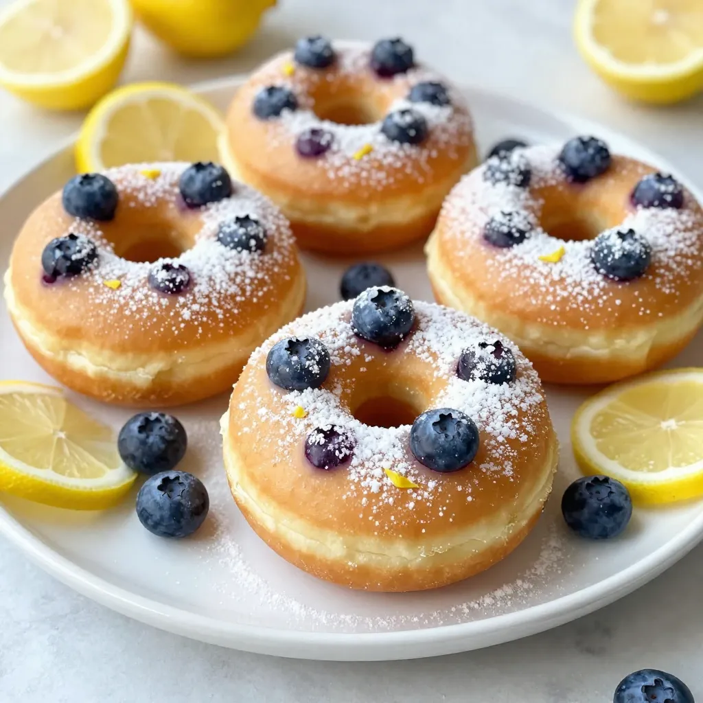 Baked Lemon Blueberry Donuts Delightful Treats to Enjoy