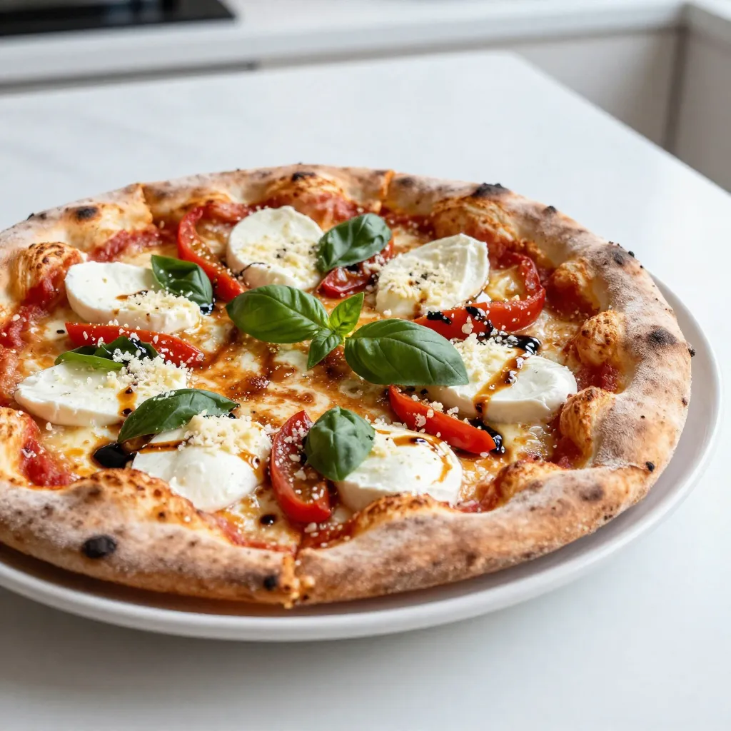 Margherita Flatbread Pizza Simple and Fresh Delight