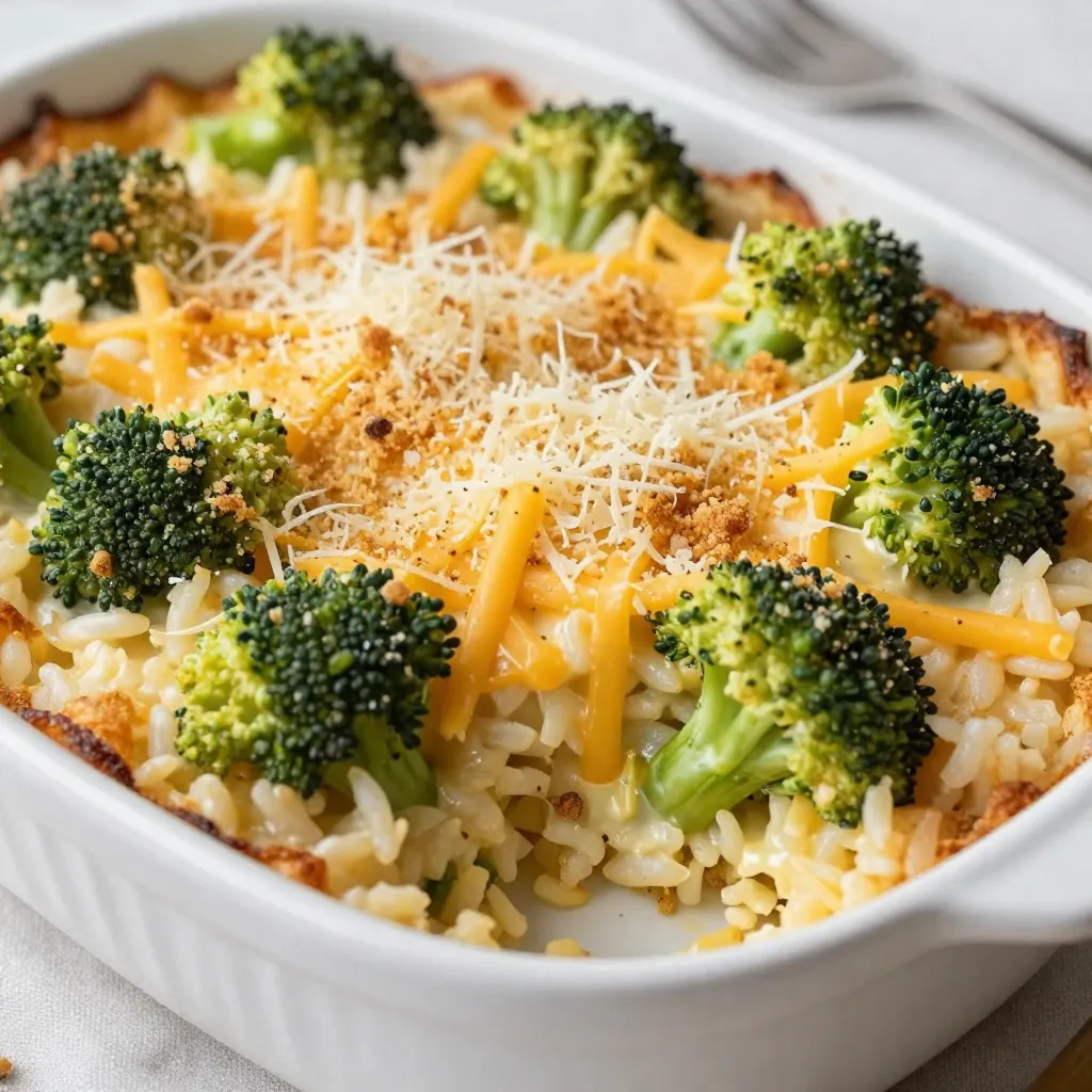 Cheesy Broccoli Rice Casserole Savory Comfort Dish