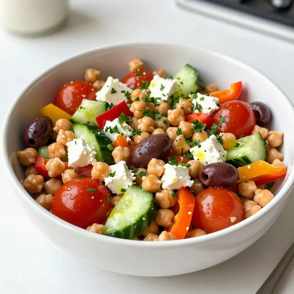 Mediterranean Chickpea Salad Fresh and Flavorful Recipe