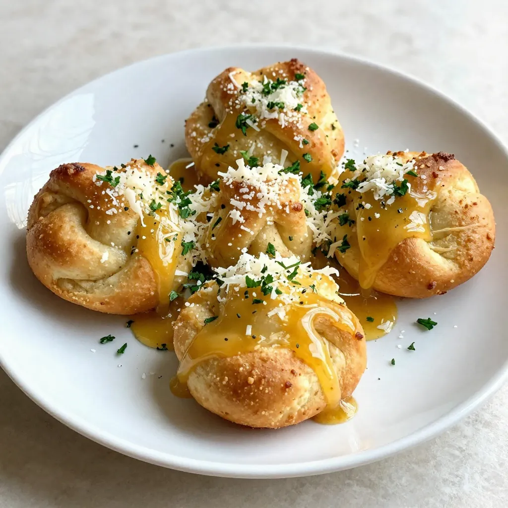 Garlic Parmesan Knots Irresistible Flavor in Every Bite