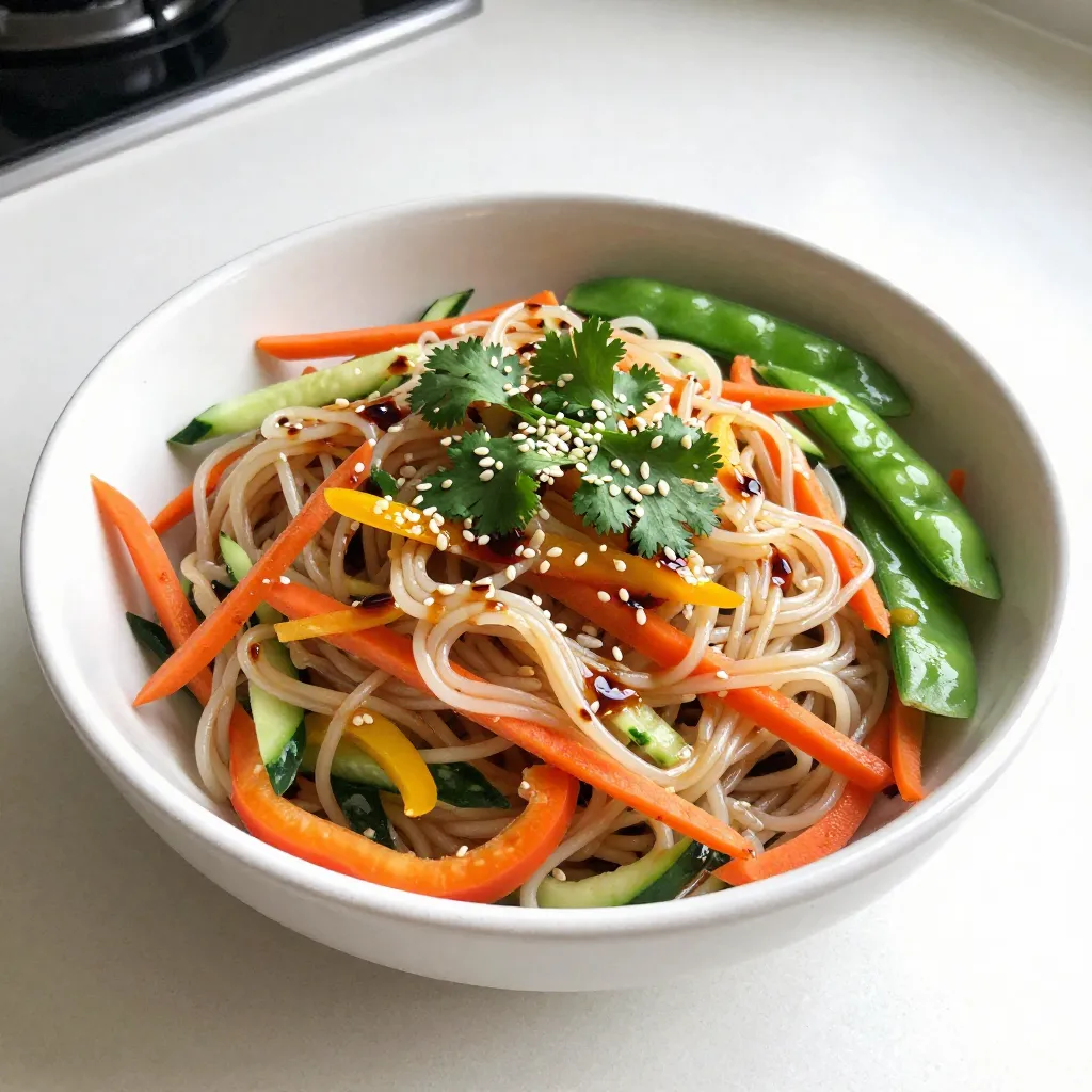 Sesame Ginger Noodle Salad Fresh and Flavorful Dish