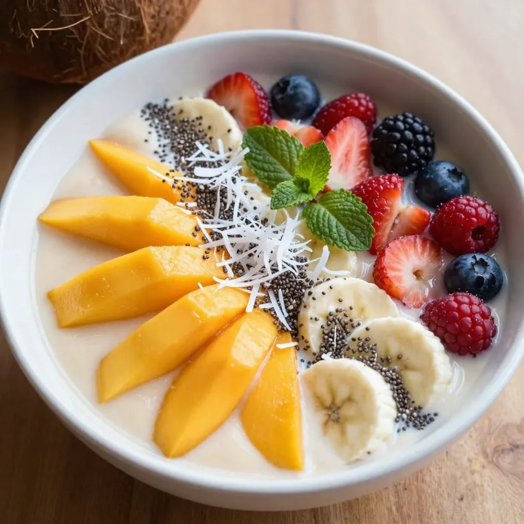 Coconut Mango Smoothie Bowl Healthy and Refreshing Treat
