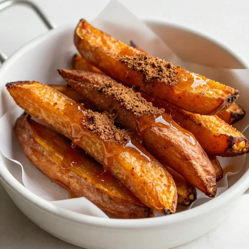 Maple Cinnamon Sweet Potato Fries Easy and Tasty Treat