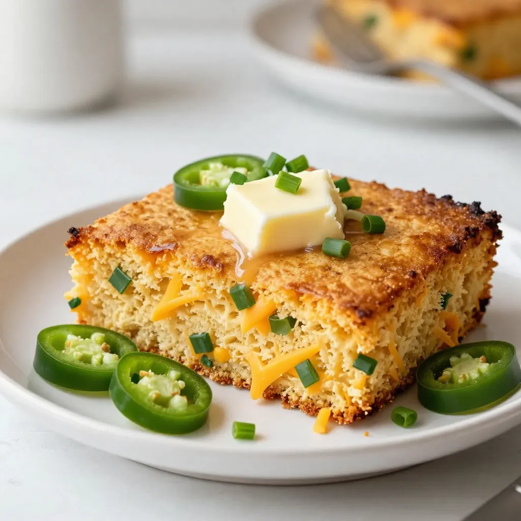 Cheddar Jalapeño Cornbread Easy and Flavorful Recipe