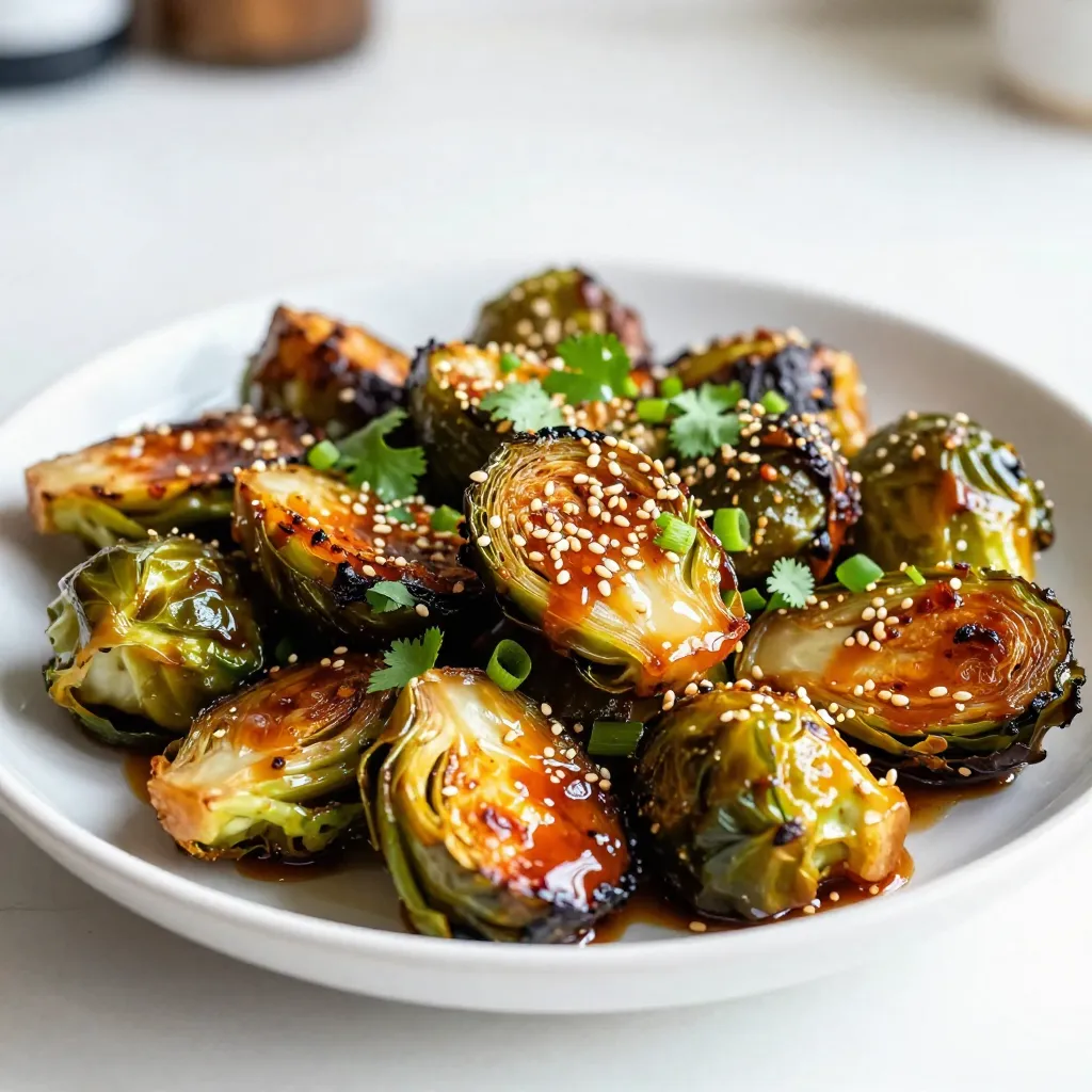Sriracha Honey Glazed Brussels Sprouts Flavor Boost