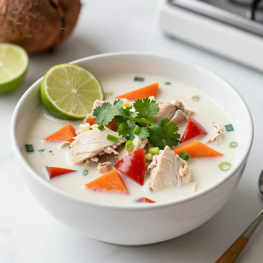 Coconut Lime Chicken Soup Flavorful and Easy Recipe