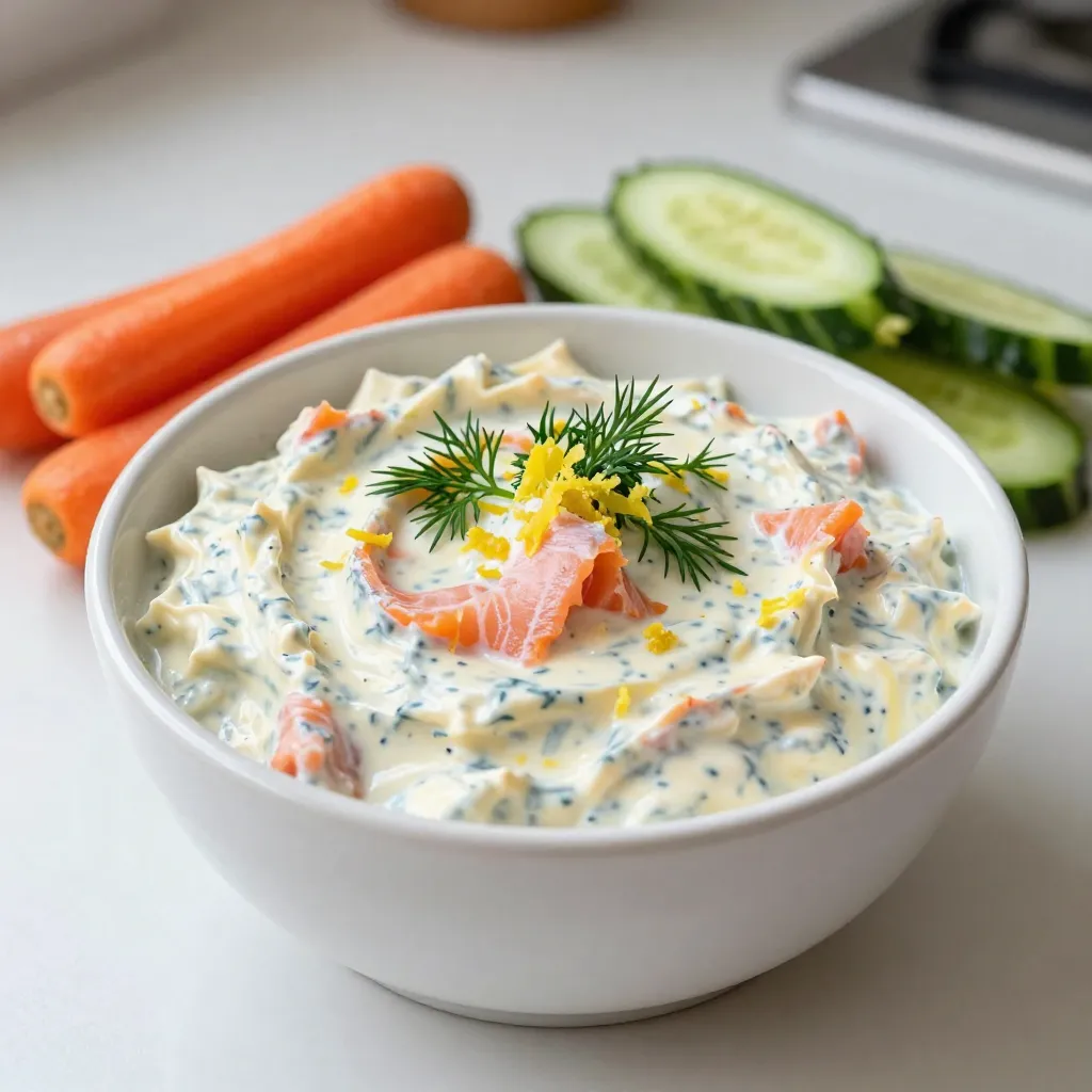Lemon Dill Smoked Salmon Dip Tasty and Easy Recipe