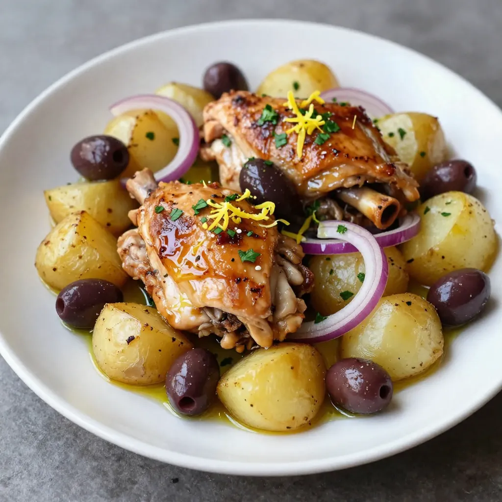One-Pan Greek Chicken Potatoes Flavorful and Easy Meal