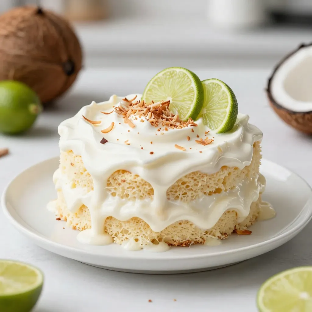 Coconut Lime Tres Leches Cake Delightful Dessert Recipe