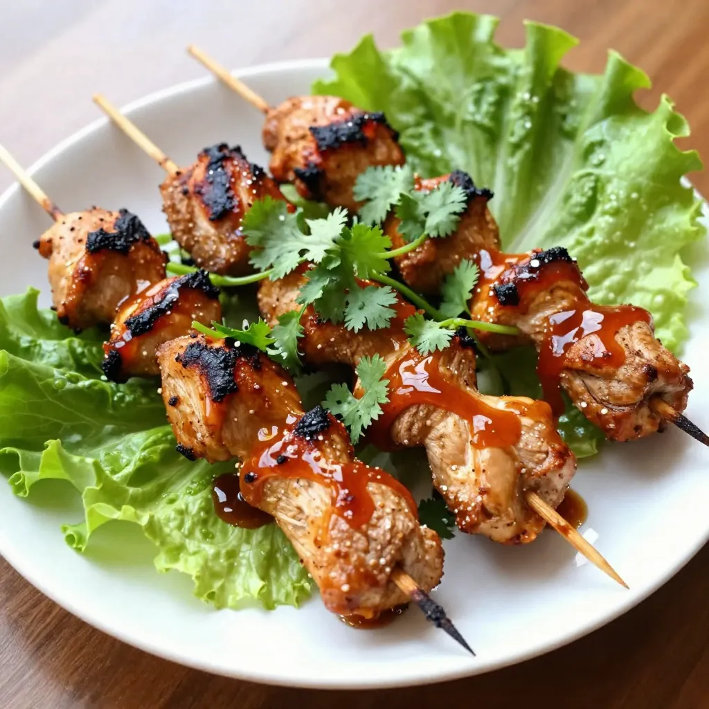 Honey Sriracha Chicken Skewers Sweet and Spicy Delight