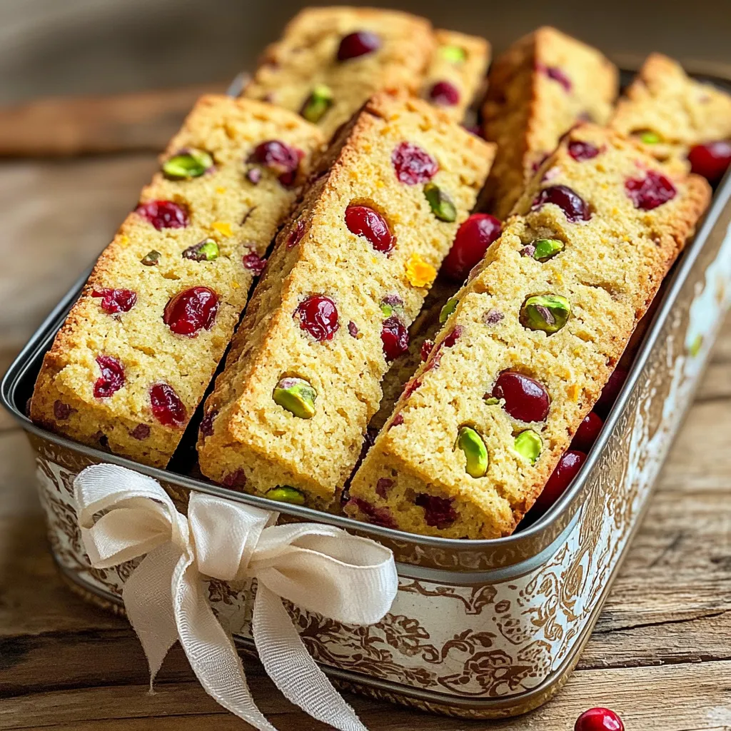 Cranberry Pistachio Biscotti Tasty and Crunchy Treat