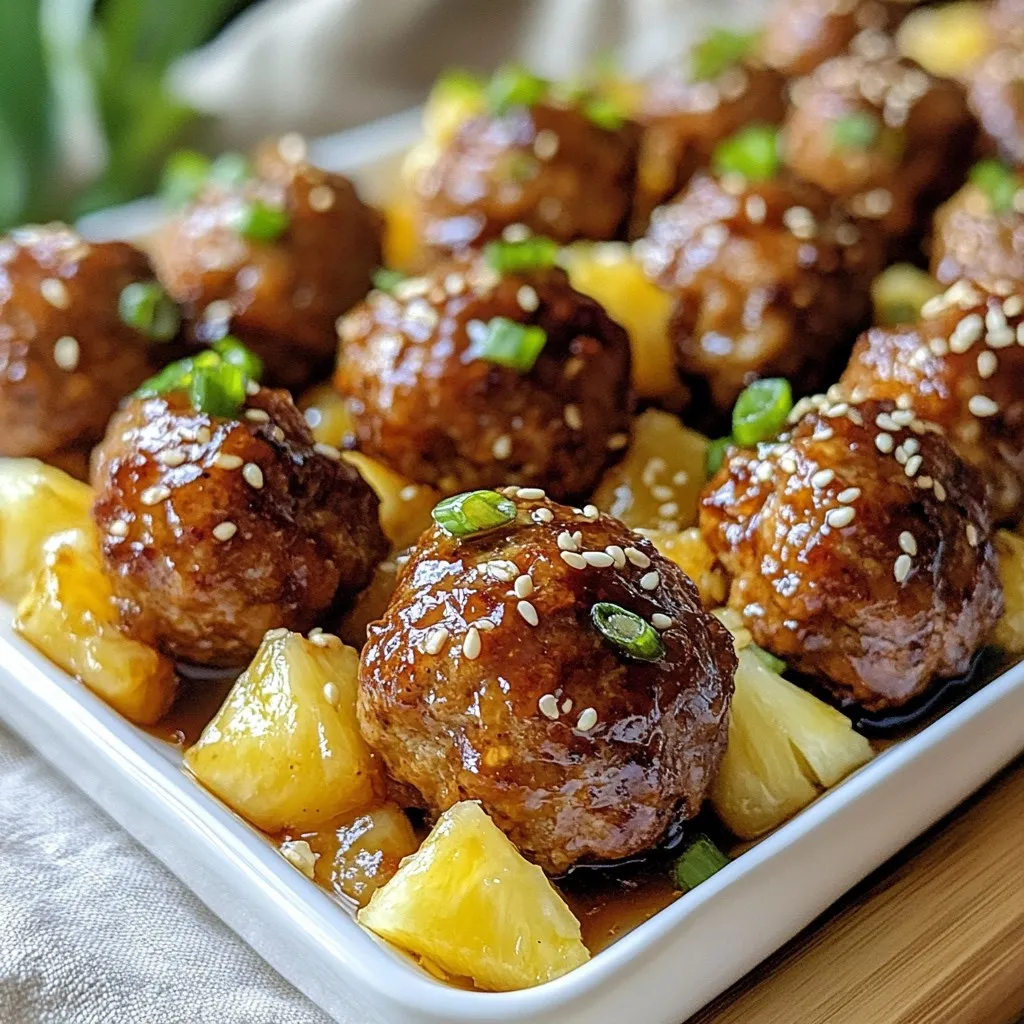 Teriyaki Pineapple Meatballs Flavorful and Easy Recipe