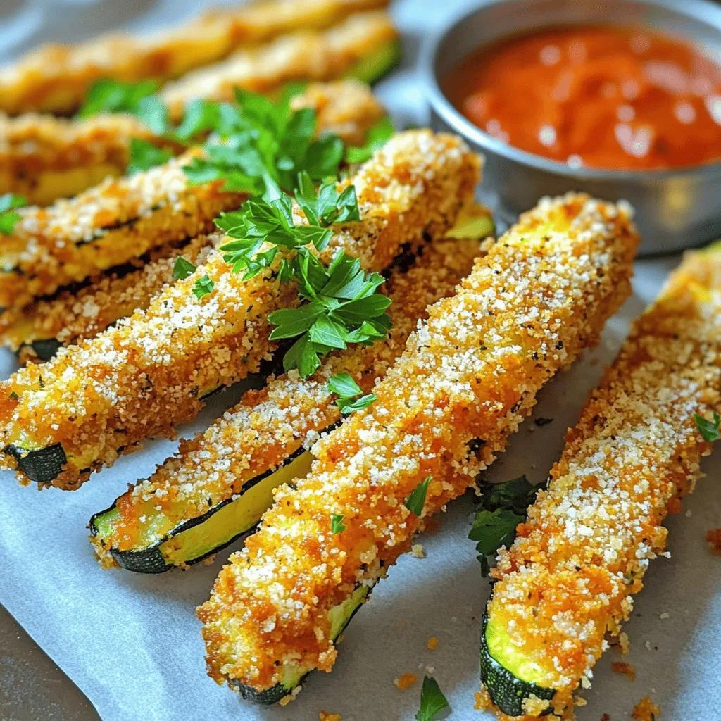 Air Fryer Parmesan Crusted Zucchini Fries Delight